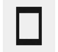 Procut Global 6x4" Black Picture Mounts Board to Fit 4x3" Aperture Size - Photo Mount Card Ideal for Prints, Artwork, Crafts & Certificates - Sizes & Colors Available