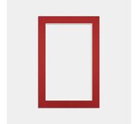 Procut Global 6x4 Crimson Picture Mount to Fit 5x3 Photo Frames - Stylish & Durable Board Card for Home Decor