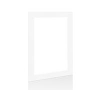 Procut Global 6x4" White Picture Mounts for Frames - Fits 5x3" Aperture Size - Precision Cut Photo Mounts - Mat Board Display for Prints, Artwork & Paintings