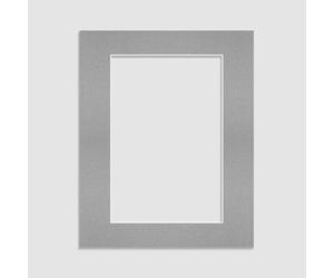 Procut Global 70x50cm Silver Picture Mounts to Fit 50x40cm Aperture - Precision Cut Cardboard Photo Mount - Ideal for Frames, Prints, Artwork & Certificates - Sizes & Colours Available