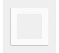 Procut Global 70x70 cm White Picture Mount Board to Fit 50x50 cm Aperture Size - Photo Mount Card Ideal for Frames, Posters, Prints, Artwork & Certificates