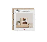 Procut Global 70X70CM Clip Frames - Frameless Perspex Wall-Mount Display for Posters, Pictures, Photos & Certificates - Lightweight & Shatterproof - Sizes A6 to A0 & 4x4 to 100x90cm Available