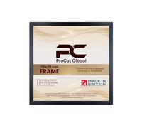 Procut Global 70X70CM Matt Black Picture Frames - Modern Wooden Photo Frame with Shatterproof Perspex for Wall or Tabletop - Perfect for Posters, Certificates, Prints - Sizes & Colors Available