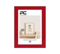 Procut Global 7X5 Red Picture Frames - Modern Wooden Photo Frame with Shatterproof Perspex for Wall or Tabletop - Perfect for Posters, Certificates, Prints - Sizes & Colors Available