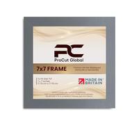 Procut Global 7X7 Dark Grey Picture Frames - Modern Wooden Photo Frame with Shatterproof Perspex for Wall or Tabletop - Perfect for Posters, Certificates, Prints - Sizes & Colors Available