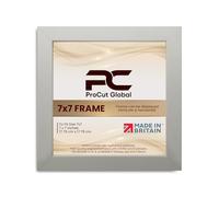 Procut Global 7X7 Light Grey Picture Frames - Modern Wooden Photo Frame with Shatterproof Perspex for Wall or Tabletop - Perfect for Posters, Certificates, Prints - Sizes & Colors Available