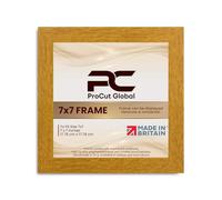 Procut Global 7X7 Oak Picture Frames - Modern Wooden Photo Frame with Shatterproof Perspex for Wall or Tabletop - Perfect for Posters, Certificates, Prints - Sizes & Colors Available