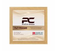 Procut Global 7X7 Oak Picture Frames - Sleek Wooden Photo Frame with Shatterproof Perspex for Wall or Tabletop - Perfect for Posters, Certificates, Prints-Multiple Sizes & Colors Available