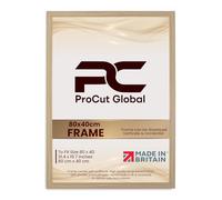 Procut Global 80x40CM Light Oak Picture Frames - Modern Photo Frame with Shatterproof Perspex for Wall or Tabletop - Ideal for Posters, Certificates & Print-Sizes A1 to A5 & 4x4 to 100x70cm Available