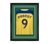 Procut Global 80x60CM Football Shirt Frame | 3D Deep Box with Emerald Mount - 58x40CM Sport Shirt Window for Cricket, Rugby & Marathon Jerseys | DIY Kit with Mount & Styrene Glazing | Matte Black