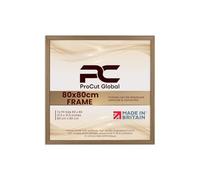Procut Global 80x80CM Oak Picture Frames - Classic Wooden Photo Frame with Shatterproof Perspex for Wall or Tabletop - Perfect for Posters, Certificates & Prints - Sizes & Colors Available