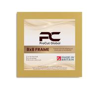Procut Global 8X8 Mustard Yellow Picture Frames - Modern Wooden Photo Frame with Shatterproof Perspex for Wall or Tabletop - Perfect for Posters, Certificates, Prints - Sizes & Colors Available