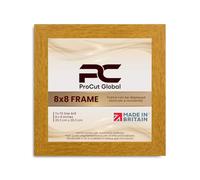 Procut Global 8X8 Oak Picture Frames - Modern Wooden Photo Frame with Shatterproof Perspex for Wall or Tabletop - Perfect for Posters, Certificates, Prints - Sizes & Colors Available