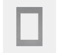 Procut Global 90x60cm Mid Grey Picture Mounts to Fit 60x40cm Aperture - Precision Cut Cardboard Photo Mount - Ideal for Frames, Prints, Artwork & Certificates - Sizes & Colours Available