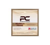 Procut Global 90x90CM Oak Picture Frames - Classic Wooden Photo Frame with Shatterproof Perspex for Wall or Tabletop - Perfect for Posters, Certificates & Prints - Sizes & Colors Available