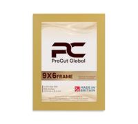 Procut Global 9X6 Mustard Yellow Picture Frames - Modern Wooden Photo Frame with Shatterproof Perspex for Wall or Tabletop - Perfect for Posters, Certificates, Prints - Sizes & Colors Available