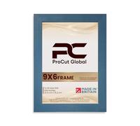 Procut Global 9X6 Navy Blue Picture Frames - Modern Wooden Photo Frame with Shatterproof Perspex for Wall or Tabletop - Perfect for Posters, Certificates, Prints - Sizes & Colors Available