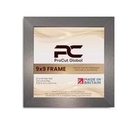 Procut Global 9X9 Aluminium Picture Frames - Modern Wooden Photo Frame with Shatterproof Perspex for Wall or Tabletop - Perfect for Posters, Certificates, Prints - Sizes & Colors Available