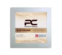 Procut Global 9X9 Silver Picture Frames - Modern Wooden Photo Frame with Shatterproof Perspex for Wall or Tabletop - Perfect for Posters, Certificates, Prints - Sizes & Colors Available