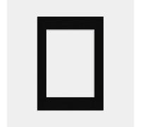 Procut Global A1 Black Picture Mount to Fit A2 Size Photo With Aperture - Black Board Card Frame Mats for Display Artwork or Paintings