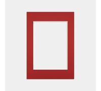 Procut Global A2 Crimson Picture Mounts to Fit A3 Aperture - Precision Cut Cardboard Photo Mount - Ideal for Frames, Prints, Artwork & Certificates - Sizes & Colours Available