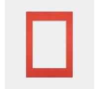 Procut Global A2 Poppy Red Picture Mounts to Fit A3 Aperture - Precision Cut Cardboard Photo Mount - Ideal for Frames, Prints, Artwork & Certificates - Sizes & Colours Available