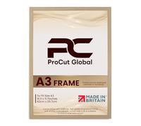 Procut Global A3 Light Oak Picture Frames - Modern Photo Frame with Shatterproof Perspex for Wall or Tabletop - Ideal for Posters, Certificates & Print-Sizes A1 to A5 & 4x4 to 100x70cm Available