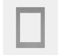 Procut Global A3 Mid Grey Picture Mounts to Fit A4 Aperture - Precision Cut Cardboard Photo Mount - Ideal for Frames, Prints, Artwork & Certificates - Sizes & Colours Available