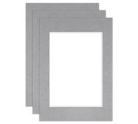 Procut Global A3 Silver Picture Mounts - Fits A4 Photo Size