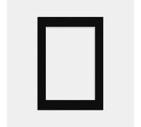 Procut Global A4 Black Picture Mount to Fit 9x6 Aperture Size - Photo Mounts Sheet Cut to Size - Cardboard Mount for Photos, Posters, Prints & Certificates - UK Made