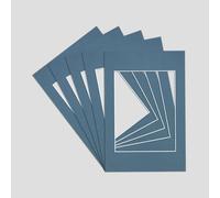 Procut Global A4 Pompadour Picture Mounts to Fit A5 Aperture - Precision Cut Cardboard Photo Mount - Ideal for Frames, Prints, Artwork & Certificates - Sizes & Colours Available - 5 Pack