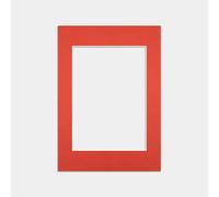 Procut Global A4 Poppy Red Picture Mounts to Fit A5 Photo Frames- Photo Mounts for Frames - Stylish & Durable Mount Board Card for Home Decor