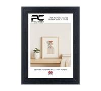 Procut Global A5 Black Picture Frames - Modern Step Wooden Photo Frame with Shatterproof Perspex for Wall or Tabletop - Perfect for Posters, Certificates & Prints - Sizes & Colors Available