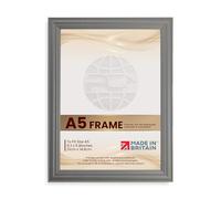 Procut Global A5 Dark Grey Picture Frames - Classic Wooden Photo Frame with Shatterproof Perspex for Wall or Tabletop - Ideal for Posters, Certificates & Prints - Sizes A2 to A5 & Colors Available
