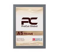 Procut Global A5 Dark Grey Picture Frames - Sleek Wooden Photo Frame with Shatterproof Perspex for Wall or Tabletop - Perfect for Posters, Certificates, Prints-Multiple Sizes & Colors Available