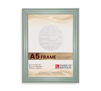 Procut Global A5 Green Picture Frames - Classic Wooden Photo Frame with Shatterproof Perspex for Wall or Tabletop - Ideal for Posters, Certificates & Prints - Sizes A2 to A5 & Colors Available