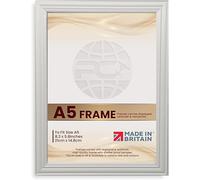 Procut Global A5 Light Grey Picture Frames - Classic Wooden Photo Frame with Shatterproof Perspex for Wall or Tabletop - Ideal for Posters, Certificates & Prints - Sizes & Colors Available