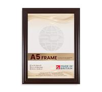 Procut Global A5 Mahogany Picture Frames - Classic Wooden Photo Frame with Shatterproof Perspex for Wall or Tabletop - Ideal for Posters, Certificates & Prints - Sizes A2 to A5 & Colors Available