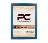Procut Global A5 Navy Blue Picture Frames - Sleek Wooden Photo Frame with Shatterproof Perspex for Wall or Tabletop - Perfect for Posters, Certificates, Prints-Multiple Sizes & Colors Available