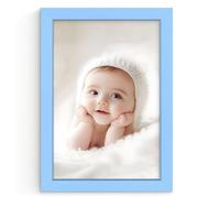Procut Global Baby Blue 35x25cm Modern Picture Frame for Nursery, Baby Gift - Photo Frame with Perspex Front, Wall or Tabletop Display - Keepsake for Newborn, Baby Shower & First Photo Memories