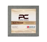 Procut Global Modern Grey Marble Picture Frame For Photos - 4x4" | Engineered Wood With Clear Perspex Front For Wall Art & Tabletop Display - Ideal For Posters, Prints, Documents & Home Decor