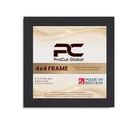 Procut Global Modern Matte Black Picture Frame For Photos - 4x4"