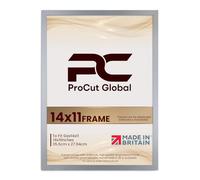 Procut Global Modern Silver Picture Frame For Photos - 14x11"