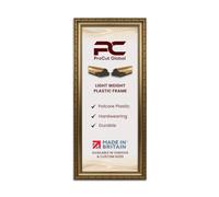 Procut Global Ornate Gold Vintage Picture Frames For Photos - 15x5" | Engineered Wood With Clear Perspex Front For Shabby Chic Wall Art Display - Ideal For Posters, Prints, Artwork & Home Decor