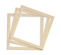 Procut Global Pack of 3 5x5 Ivory Picture Mounts to Fit 3.5x3.5 Photo Frames - Stylish & Durable Mount Board Card for Home Decor