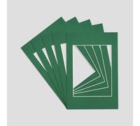 Procut Global Pack of 5 A2 Emerald Picture Mounts to Fit A3 Photo Frames - Stylish & Durable Mount Board Card for Home Decor