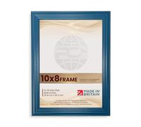 Procut Global Picture Frames 10x8 Navy Blue - Classic 10x8 Frames With Safe Perspex Front & Wall Hanging Hooks - Premium Synthetic Wood - Handmade Frames