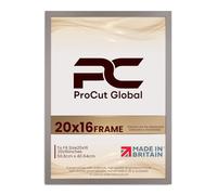 Procut Global Picture Frames 20x16 Rose Gold - Modern 20x16 Frames With Safe Perspex Front & Wall Hanging Hooks - Premium Synthetic Wood-Handmade Frames