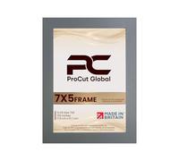 Procut Global Picture Frames 5x7 Dark Grey-Modern 5x7 Photo Frames With Safe Perspex Front & Wall Hanging Hooks -Premium Synthetic Wood- Handmade Frames