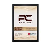 Procut Global Picture Frames 61.6x45.7 cm Black - Modern 61.6x45.7 cm Frames With Safe Perspex Front & Wall Hanging Hooks - Premium Synthetic Wood-Handmade Frames